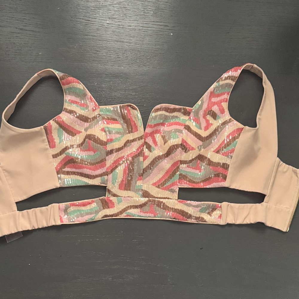 Colorful sequin Patterned Top